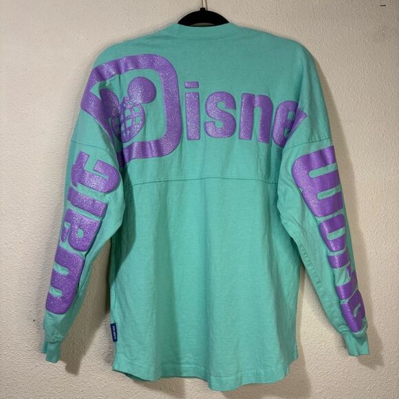 Disney Mint Green And Purple Long Sleeve Spirit Jersey Walt Disney World - Picture 1 of 7